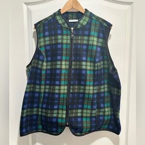 Susan Graver Plaid Vest, Size 1X - Like New!